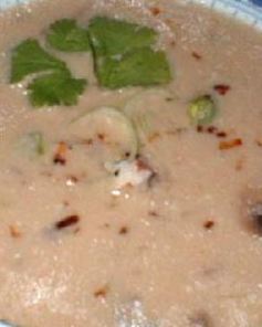 Весенний бульон с грибами