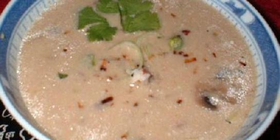 Весенний бульон с грибами