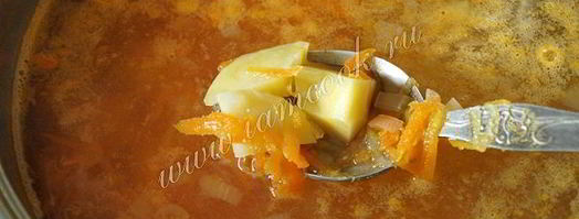 зеленый борщ со щавелем на мясном бульоне. Шаг 8