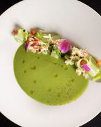 Гаспачо огуречный с крабом