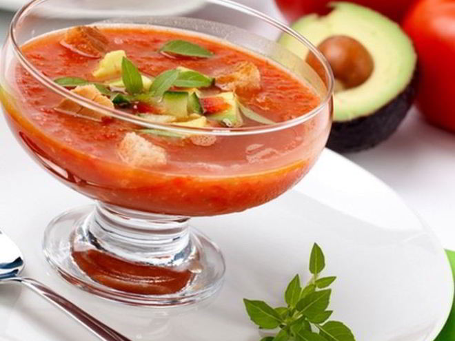 Рецепт гаспачо с авокадо