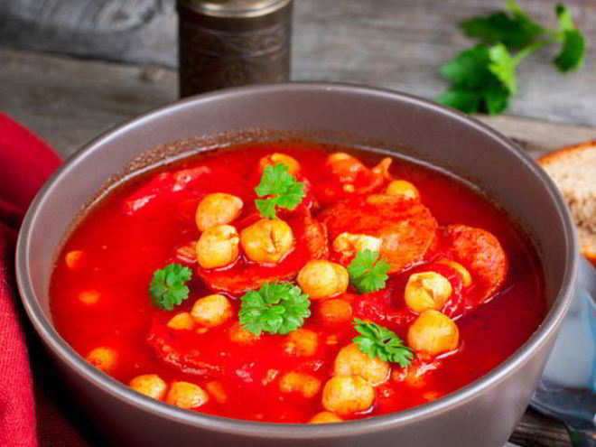 Рецепт гаспачо с чоризо