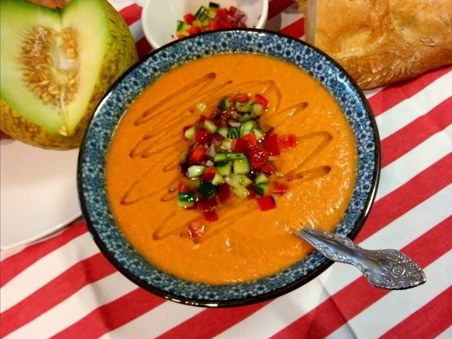 Рецепт гаспачо с дыней
