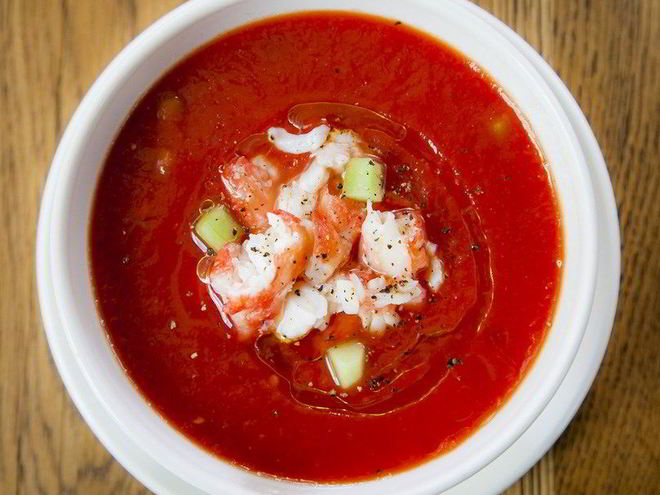 Рецепт гаспачо с камчатским крабом