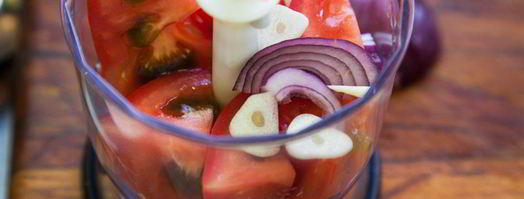 гаспачо с крабовыми палочками. Шаг 4