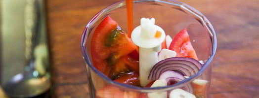 гаспачо с крабовыми палочками. Шаг 5