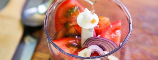 гаспачо с крабовыми палочками. Шаг 6