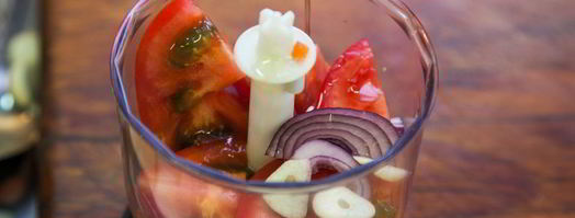 гаспачо с крабовыми палочками. Шаг 7