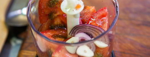 гаспачо с крабовыми палочками. Шаг 8