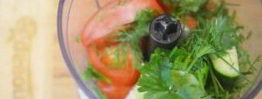 гаспачо с редисом и фенхелем. Шаг 9