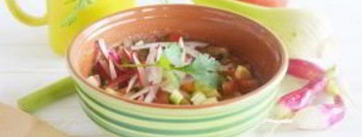 гаспачо с редисом и фенхелем. Шаг 11