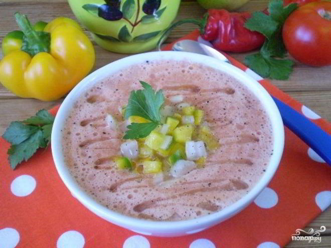 Рецепт гаспачо сыроедческого