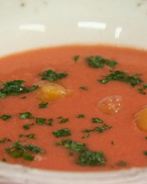Суп Гаспачо с апельсиновым льдом