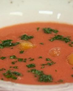 Суп Гаспачо с апельсиновым льдом