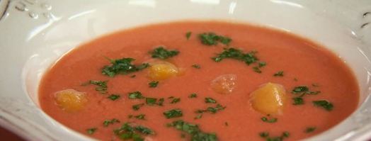 суп гаспачо с апельсиновым льдом. Шаг 7