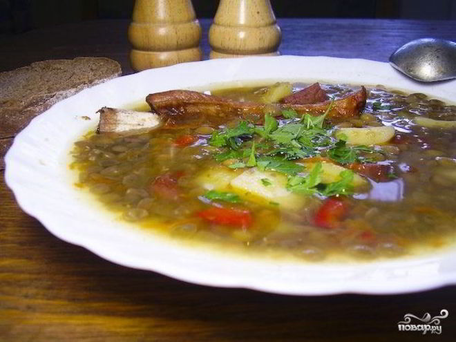 Рецепт чечевично-горохового суп