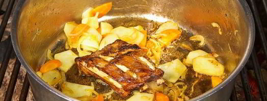 гороховый крем суп с беконом. Шаг 7