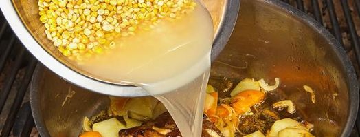 гороховый крем суп с беконом. Шаг 8