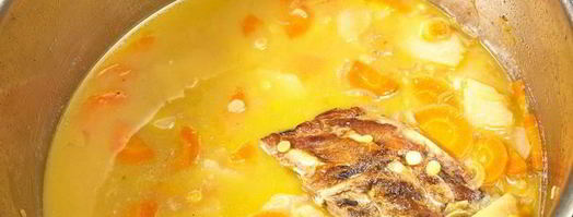 гороховый крем суп с беконом. Шаг 9