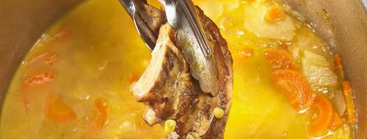 гороховый крем суп с беконом. Шаг 10