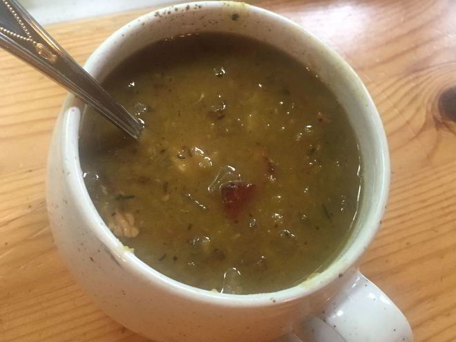 Рецепт горохового супа с беконом