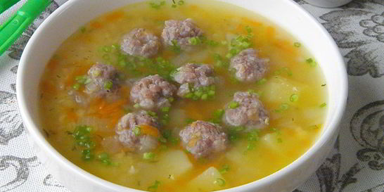 Гороховый суп с фаршем