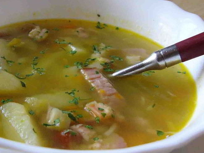 Рецепт горохового супа с копченым окороком