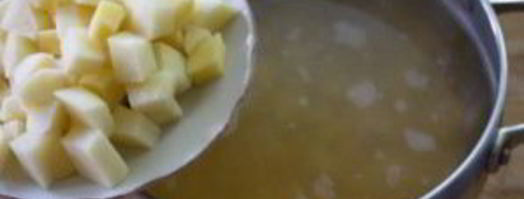 гороховый суп с копченым салом. Шаг 10