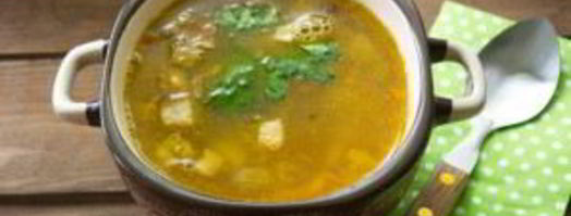 гороховый суп с копченым салом. Шаг 11