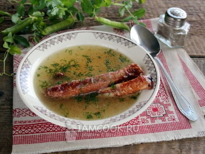 Рецепт горохового супа с копчеными ребрышками в мультиварке