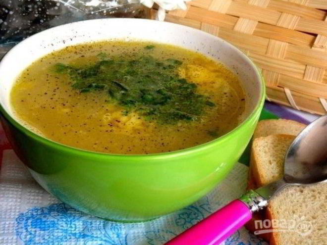 Рецепт горохового супа с копчеными ребрышками