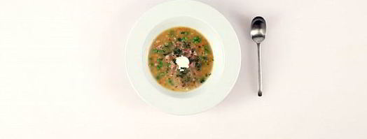 гороховый суп с мятой и свиной рулькой. Шаг 5