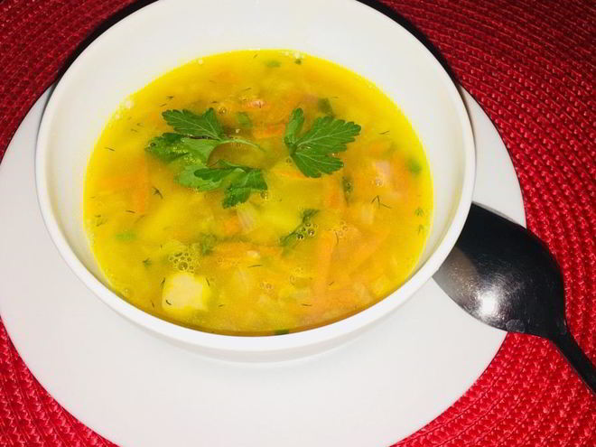 Рецепт горохового супа с варено-копченой рулькой
