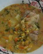 Гороховый суп со свининой в мультиварке