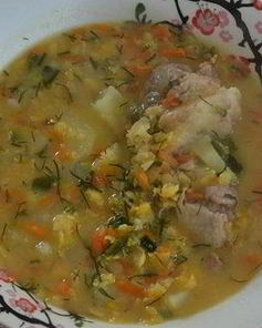 Гороховый суп со свининой в мультиварке