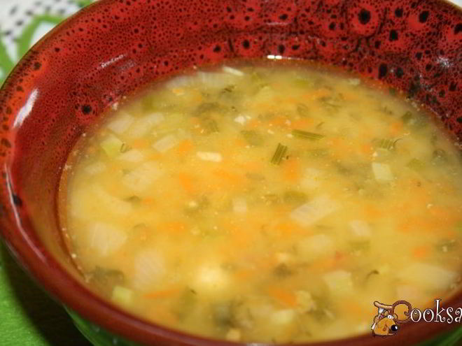 Рецепт густого горохового супа с куриной грудкой и чорризо