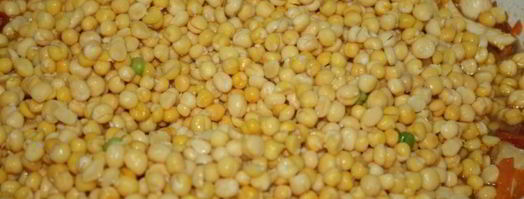 густой гороховый суп с куриной грудкой и чорризо. Шаг 5