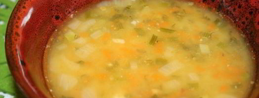 густой гороховый суп с куриной грудкой и чорризо. Шаг 9