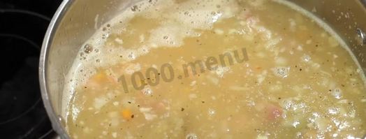 густой гороховый суп с мясом. Шаг 26