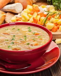 Постный гороховый суп