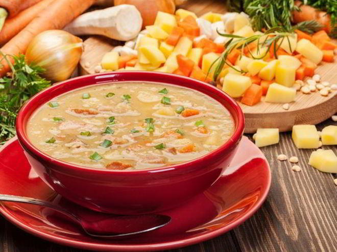 Рецепт постного горохового супа