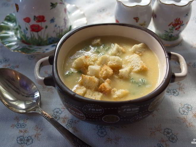 Рецепт супа горохового с гренками