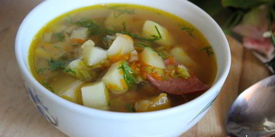 Суп из зеленого гороха в мультиварке