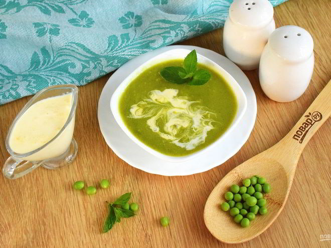 Рецепт супа из зеленого гороха