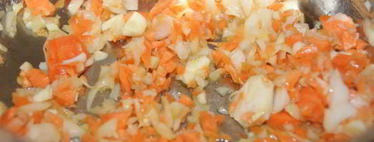 густой томатный суп с чечевицей. Шаг 3