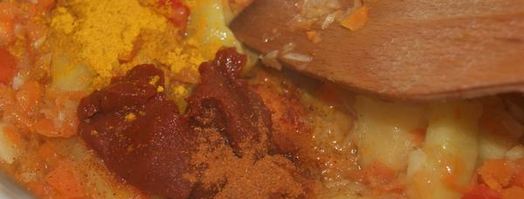 густой томатный суп с чечевицей. Шаг 5