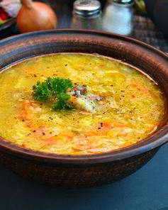 Капустняк со свининой и маринованной капустой в мультиварке