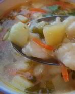Картофельный суп с клецками