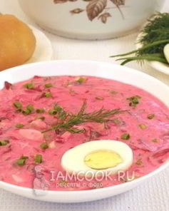 Холодник из свеклы на кефире