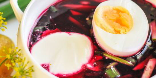 Холодник на свекольном отваре